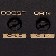 Boost volume and gain controls